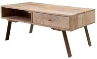 Wohnling Couchtisch WL5.608 SIKAR Wohnzimmertisch Holz Massiv Sofatisch Tisch