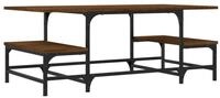 vidaXL Ablagetisch, Couchtisch Braun Eichen-Optik 100x50,5x40 cm Holzwerkstoff