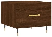 vidaXL Couchtisch Couchtisch Braun Eichen-Optik 50x50x40 cm Holzwerkstoff (1-St)
