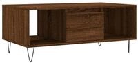 vidaXL Ablagetisch, Couchtisch Braun Eichen-Optik 90x50x36,5 cm Holzwerkstoff