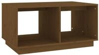vidaXL Couchtisch Couchtisch Honigbraun 80x50x40 cm Massivholz Kiefer (1-St)
