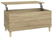 vidaXL Couchtisch Couchtisch Sonoma-Eiche 90x44,5x45 cm Holzwerkstoff (1-St)