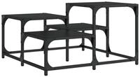 vidaXL Couchtisch Couchtisch Schwarz 68x68x40 cm Holzwerkstoff (1-St)