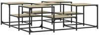 vidaXL Couchtisch Couchtisch Sonoma-Eiche 121x121x40 cm Holzwerkstoff (1-St)