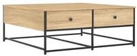 vidaXL Couchtisch Couchtisch Sonoma-Eiche 100x99x40 cm Holzwerkstoff (1-St)