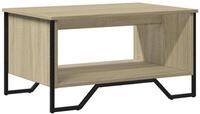 vidaXL Couchtisch Couchtisch Sonoma-Eiche 75x51x40 cm Holzwerkstoff (1-St)
