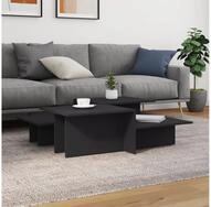 vidaXL Couchtisch vidaXL Couchtische 2 Stk. Grau Holzwerkstoff