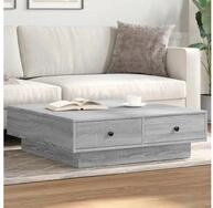 vidaXL Couchtisch 90 x 90 x 28 cm Couchtisch Grau Sonoma 90x90x28 cm Spanplatte