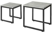SoBuy Satztisch FBT42, Wohnzimmertisch, Tisch-Set, 2er Set Couchtisch Beistelltisch