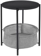 ML-DESIGN Beistelltisch Couchtisch aus Metall mit Stoffkorb als Stauraum &