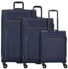 D&N Trolleyset Travel Line, 4 Rollen, (3-teilig, 3 tlg), Nylon