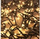 Mojawo Lichtervorhang 400er Cluster-Lichterkette LEDs Innen und Au&szlig;en warmwei&szlig;