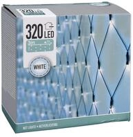 Spetebo LED-Lichternetz LED Lichternetz mit 320 LED kalt wei&szlig;, 160-flammig, mit