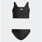 adidas Performance Bustier-Bikini 3-STREIFEN V-BACK KIDS BIKINI zweiteiliges Set, mit