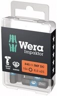Wera Bit-Set, Sortiment Bit-Box Impaktor 1/4" DIN 3126 C6,3 Innensechskant 6 x...
