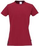 T-Shirt UHLSPORT "T-Shirt ID Women", Herren, Gr. L, rot (bordeaux), Obermaterial: 97%
