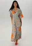 Aniston SELECTED Maxikleid mit weiten, 3/4-langen &Auml;rmeln