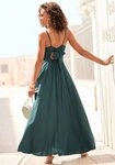 LASCANA Maxikleid Cut-Out am R&uuml;cken aus leichter Webware Elegantes Sommerkleid,