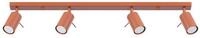SOLLUX lighting Deckenleuchte Plafond Ring 4L Roter Ocker, Nicht enthalten