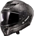LS2 Motorradhelm FF807 Dragon Forged Carbon Helm, vorbereitet f&uuml;r