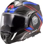 LS2 Motorradhelm FF901 Advant X Carbon Future II Klapphelm, vorbereitet f&uuml;r