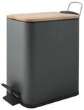 spirella Kosmetikeimer ERIK Bambus, Treteimer mit Softclose-Absenkautomatik,