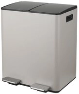 spirella M&uuml;lltrennsystem ALIYA, 2 Kammern Abfall Treteimer XL, 40 L, Softclose