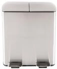 HTI-Living M&uuml;lltrennsystem M&uuml;lleimer mit 2 Kammern Jannik 40 Liter Silber,