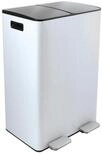 spirella M&uuml;lltrennsystem ALIYA, 2 Kammern Abfall Treteimer XXL, 60 L, Softclose