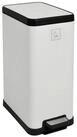 SVITA M&uuml;lleimer STM15, Treteimer, Kosmetikeimer, 15L, Stahl pulverbeschichtet, Wei&szlig;