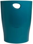 EXACOMPTA M&uuml;lleimer 8x Papierkorb Ecobin, Neo Deco - Bleu canard - 45328D,