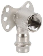 Viega Wasserrohr Viega Sanpress Inox Wandscheibe, Modell 2325.5, 22 mm x 1/2"