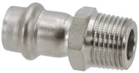 Viega Wasserrohr Viega Sanpress Inox &Uuml;bergangsst&uuml;ck mit AG, Modell 2311, 22...