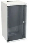 HMF Serverschrank Netzwerkschrank, Serverschrank 10 Zoll, 12 HE, 300 mm Tiefe, Voll