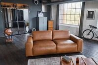 KAWOLA Sofa BODHI Leder Couch - Gem&uuml;tlichkeit - Wohnzimmer Sofa, Modernes Sofa f&uuml;r