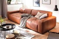 KAWOLA 3-Sitzer PALACE, Big Sofa Couch mit Sitztiefenverstellung Leder...