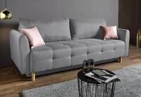 Home affaire Schlafsofa Nordic, B: 219 cm, Liegel. 137x195 cm, Bettfunktion,