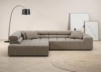 Home affaire Ecksofa Ancona, Ecksofa, incl. Kopfteilverstellung, Breite 319 cm,