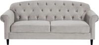 ATLANTIC home collection 2-Sitzer Carla, in Samtverloursbezug, mit Stauraum...