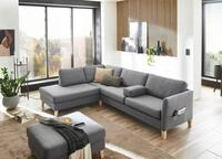 ATLANTIC home collection Ecksofa Mailo L-Form, mit Seitentaschen und Ottomane, mit