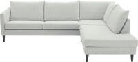 ATLANTIC home collection Ecksofa Rekvik L-Form, mit Wellenunterfederung, mit