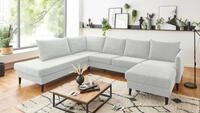 ATLANTIC home collection Wohnlandschaft Rekvik U-Form, mit Wellenunterfederung,...