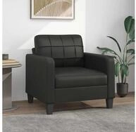 vidaXL Sofa vidaXL Sessel Schwarz 60 cm Kunstleder