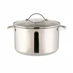 axentia Kochtopf Pado, Edelstahl 18/10 (2-tlg), Bratentopf mit Glasdeckel, aus