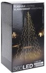 Spetebo LED-Lichternetz LED Fahnenmast Lichterkette 360 LED, 360-flammig,