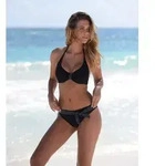 Buffalo B&uuml;gel-Bikini mit s&uuml;&szlig;en Kontrastdetails schwarz 44
