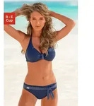 Buffalo B&uuml;gel-Bikini mit s&uuml;&szlig;en Kontrastdetails blau 42