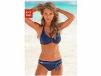 Buffalo Bügel-Bikini mit süßen Kontrastdetails, blau