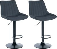 CLP Barhocker Toni Stoff (Set, 2er), drehbar und stufenlos h&ouml;henverstellbar