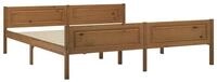 vidaXL Bett Massivholzbett Kiefer Honigbraun 180x200 cm